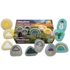 Sensory Weather Stones - 10pcs