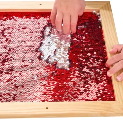 Sequin Motor Skills Frame- Red 14