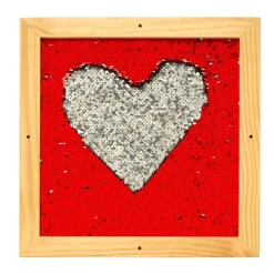 Sequin Motor Skills Frame- Red 14