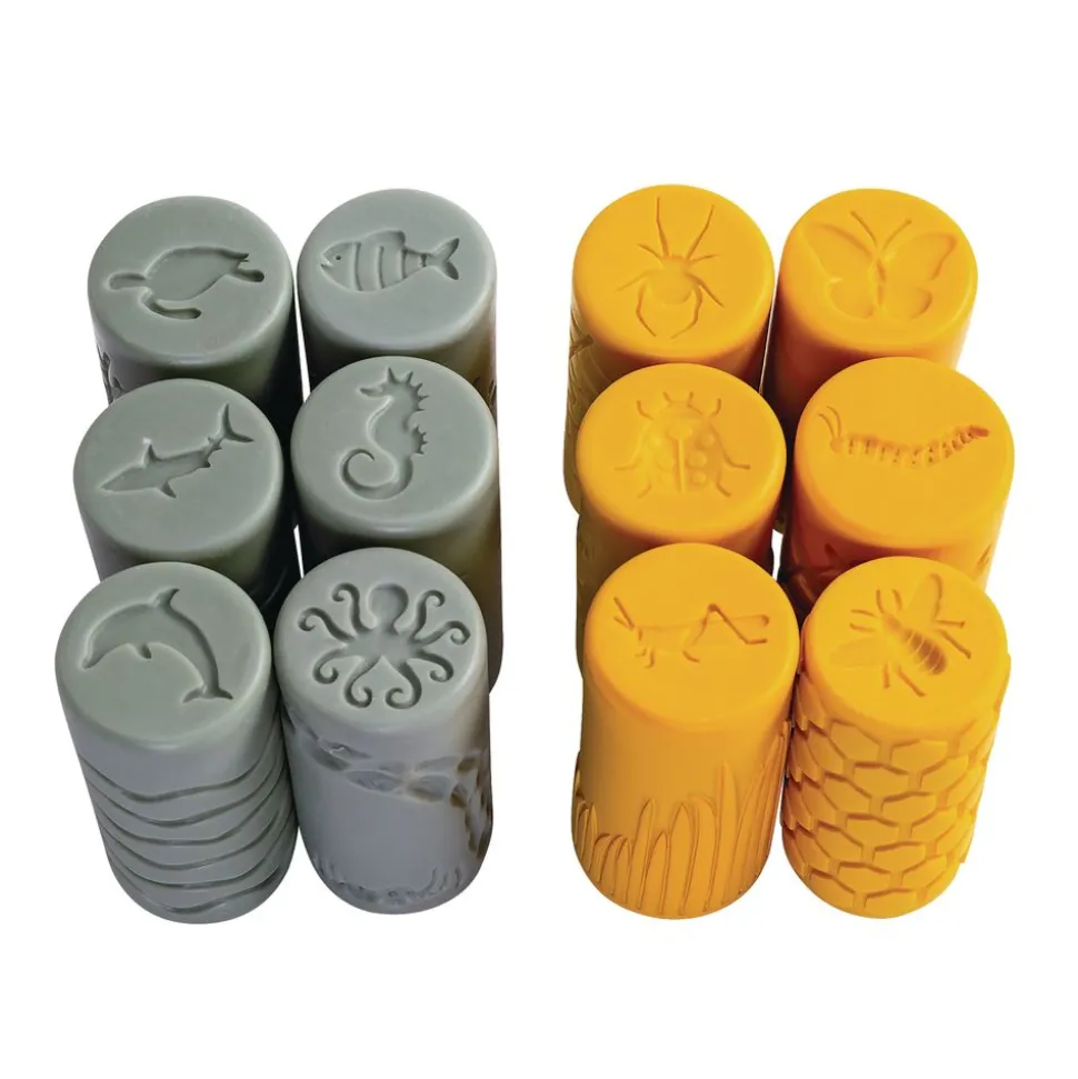 Set of Ocean Life and Garden Bug Stamper Rollers