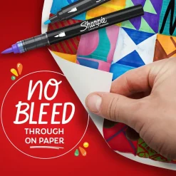 Sharpie® Creative Markers, Water-Based Acrylic Markers, Bullet Tip, Assorted Colors, 2 Count