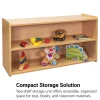 2-Shelf Storage Unit, 24"H - Maple/Maple, Assembled