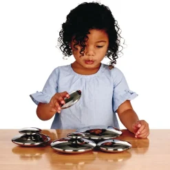Silver Sensory Buttons - Set of 7