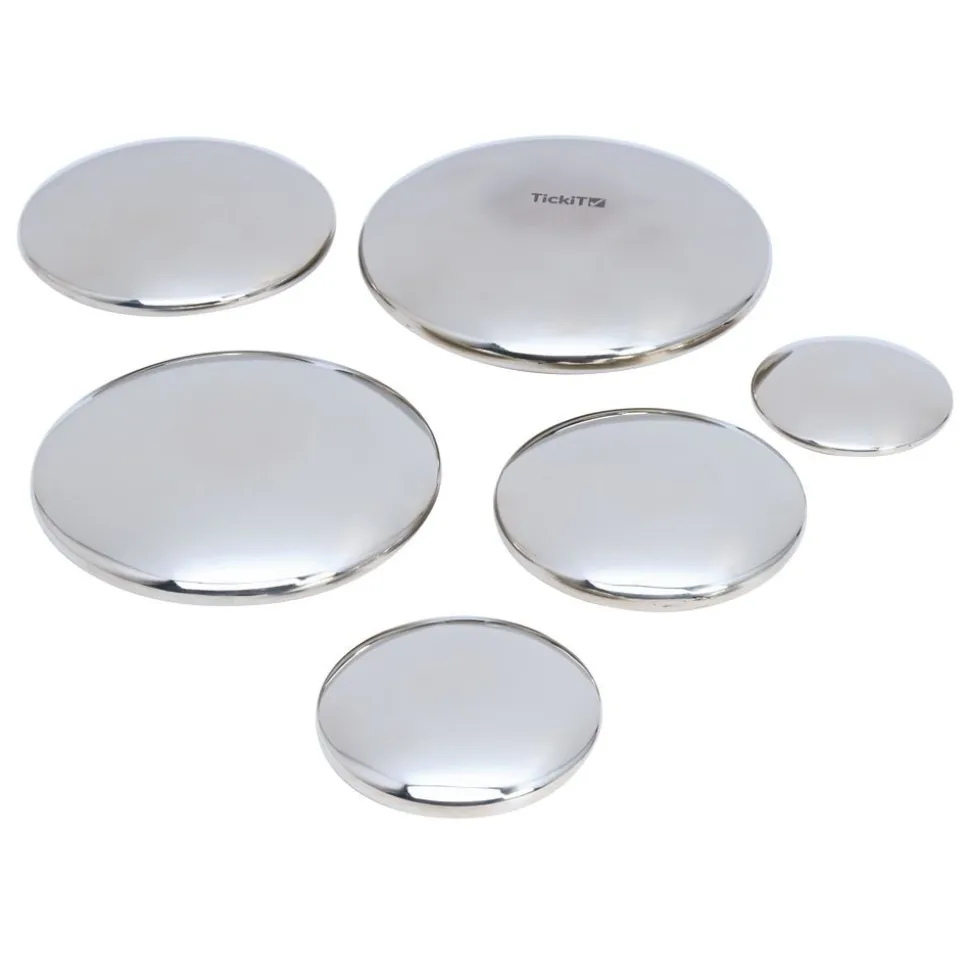 Silver Sensory Buttons - Set of 7