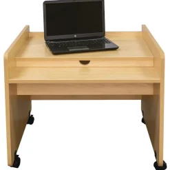 Single Just-My-Size Computer Desk - Maple/Maple, Ready to Assemble