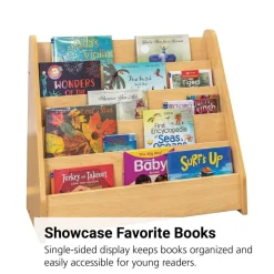 Single-Sided Book Display - Maple/Maple, Assembled