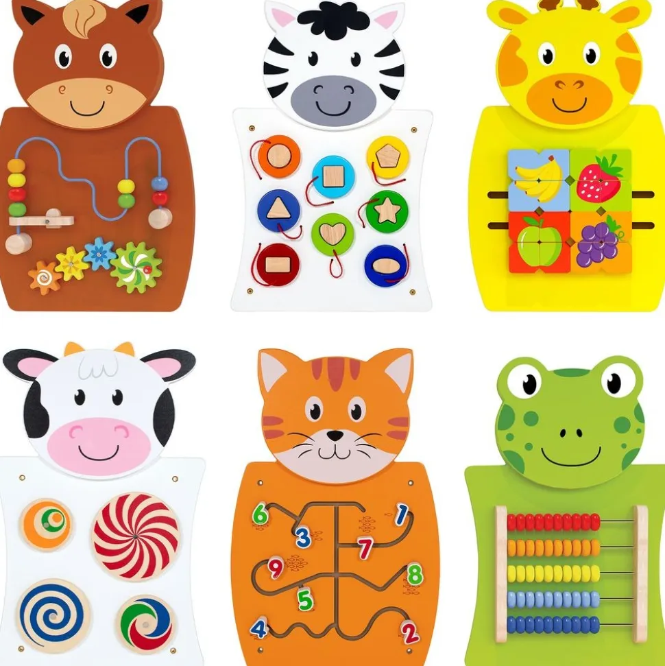 Small Animal Friends Sensory Panels - Set of 6