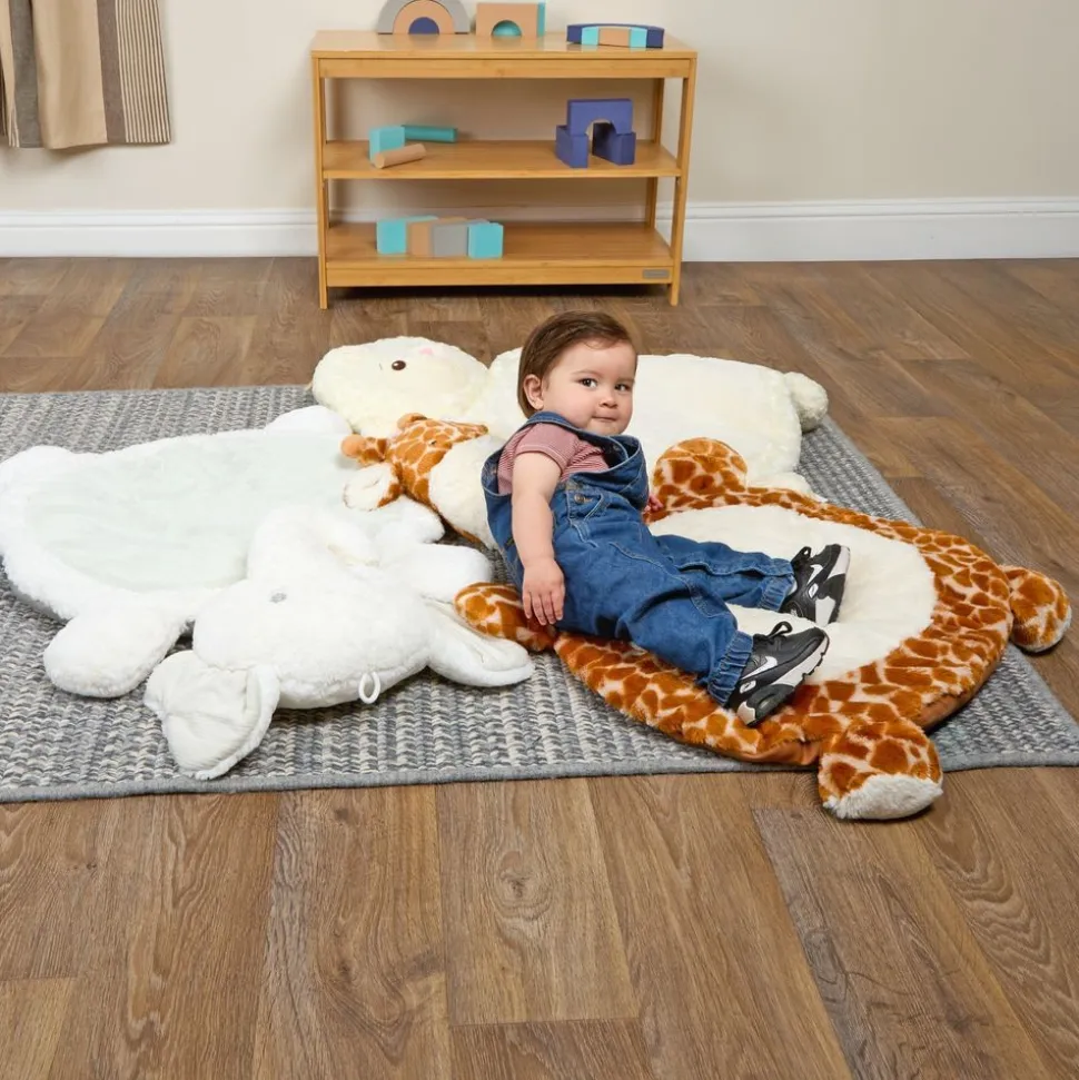 Soft Baby Mats -Elephant, Giraffe, & Lamb - Set of 3