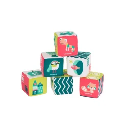 Soft Rattle Cubes, Set of 6