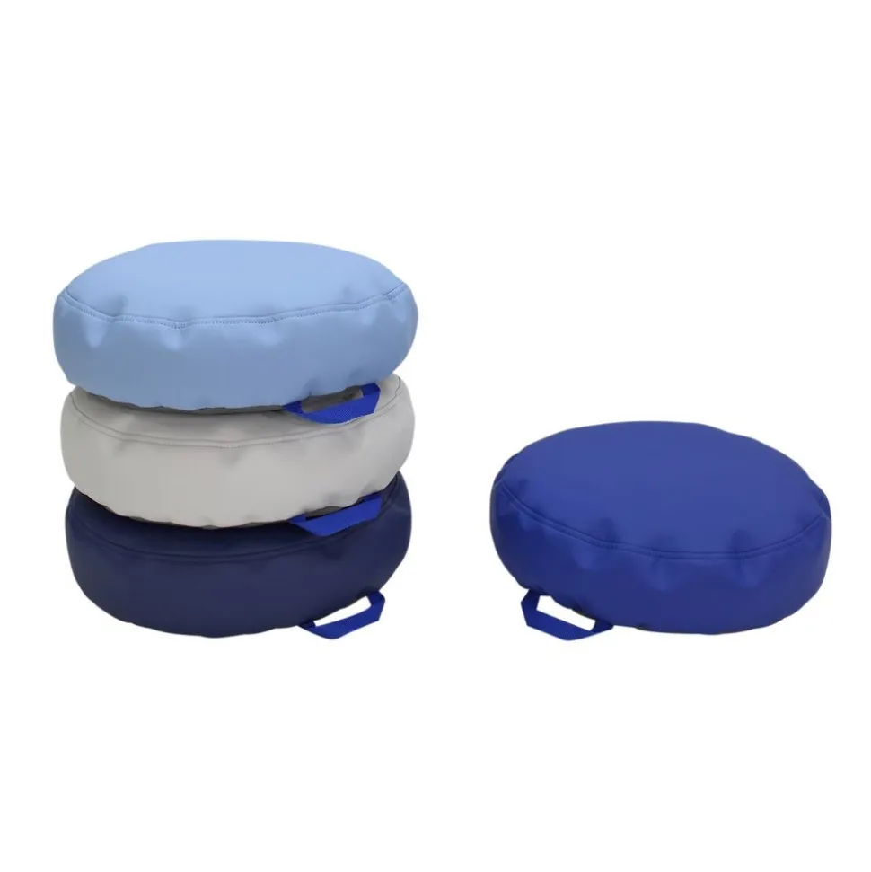 SoftScape Bean Cushions, 4-Piece - Navy/Powder Blue