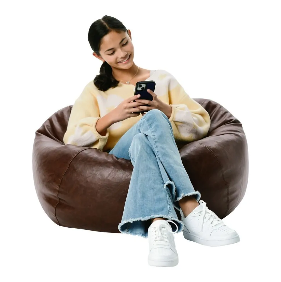 SoftScape Classic 35" Standard Bean Bag - Distressed Chestnut