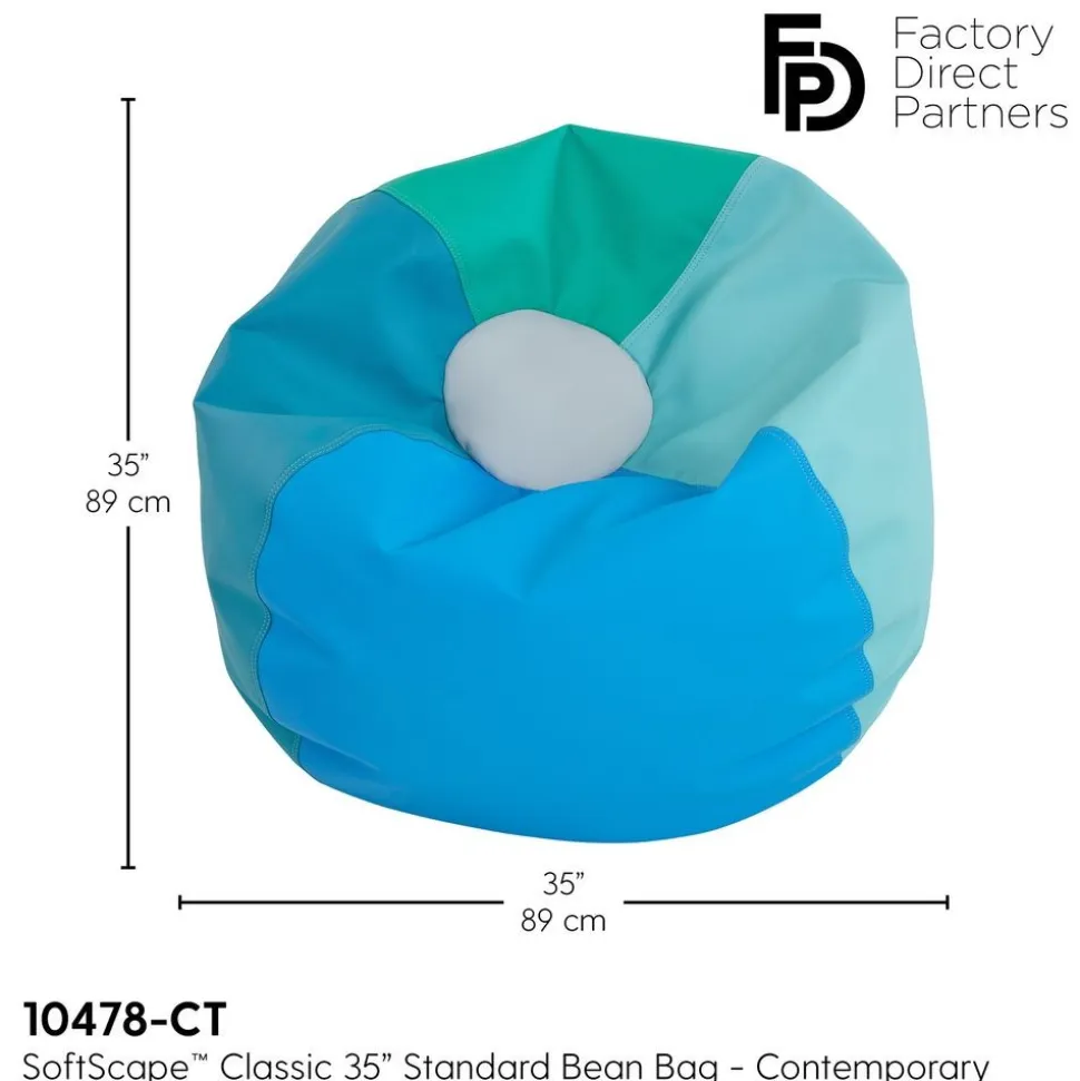SoftScape Classic 35" Standard Bean Bag - Contemporary