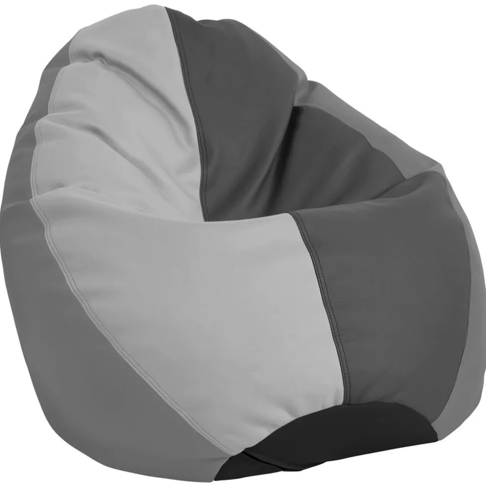 SoftScape Dew Drop Bean Bag - Gray/Light Gray
