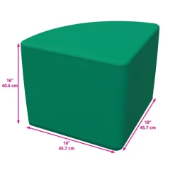 SoftScape Pie Ottoman 16