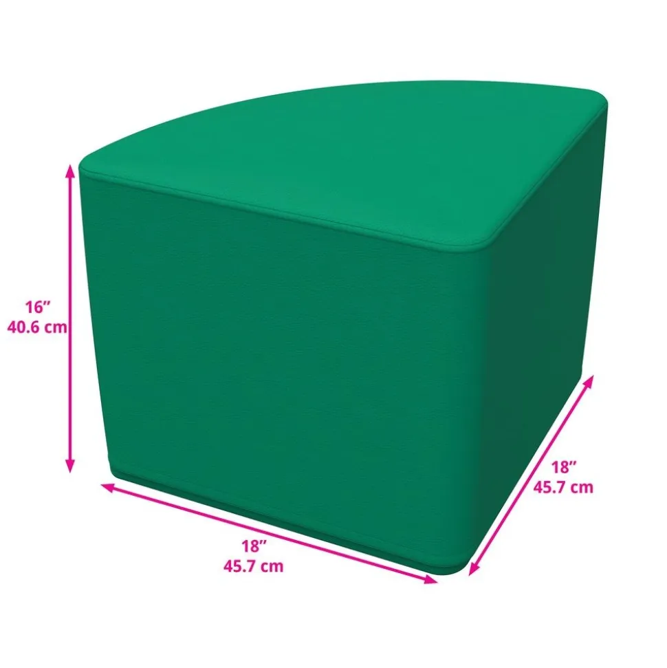 SoftScape Pie Ottoman 16" Height, 4-Piece - Contemporary