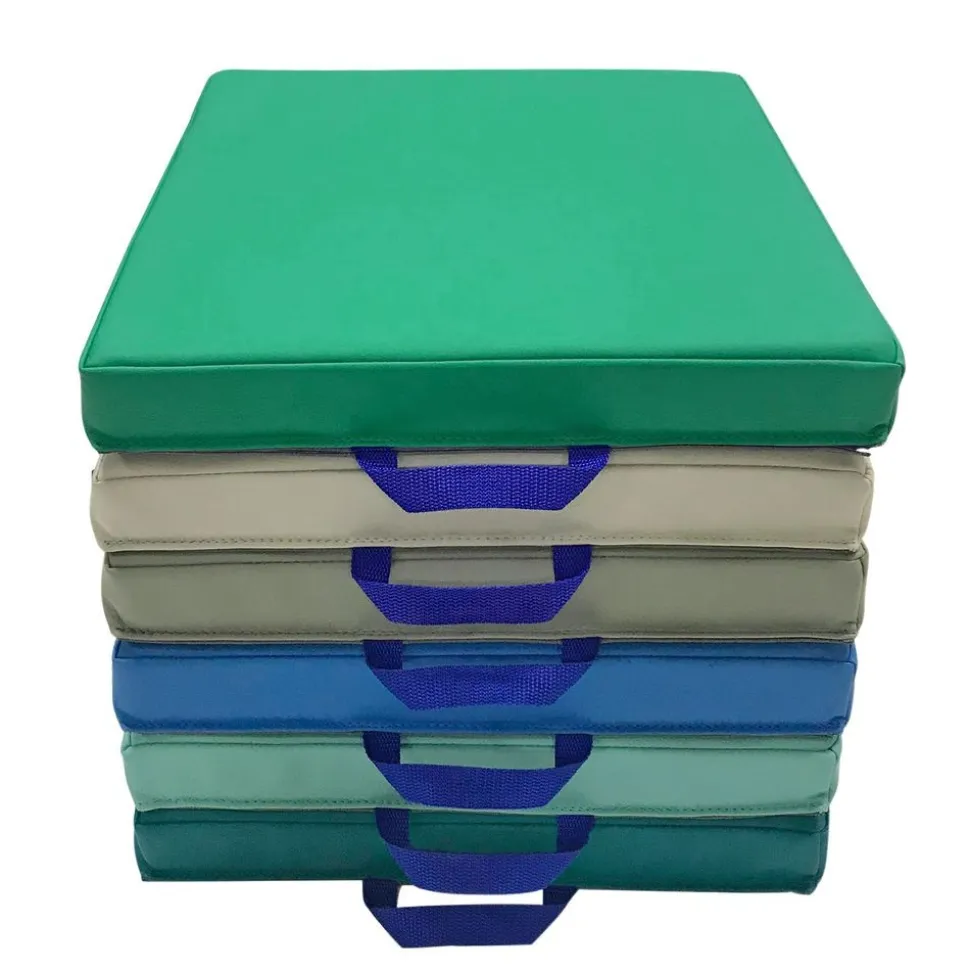 SoftScape 15" Square Floor Cushions, 6-Piece - Contemporary