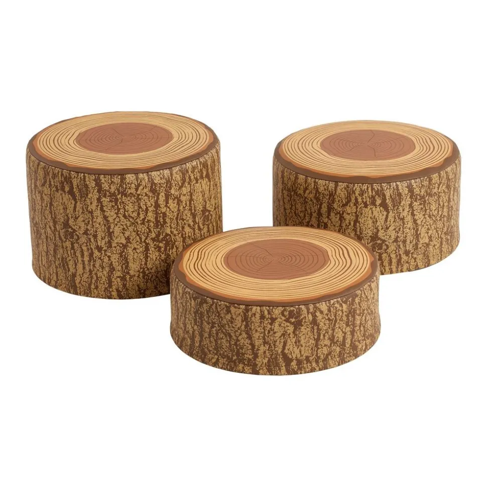 SoftZone Tree Stump Stool - 3 Piece Set