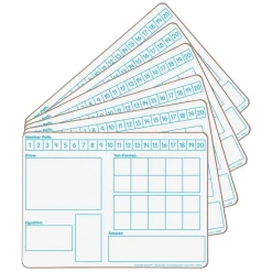Solving Problems Two-Sided Dry Erase Boards Set - 6 Boards