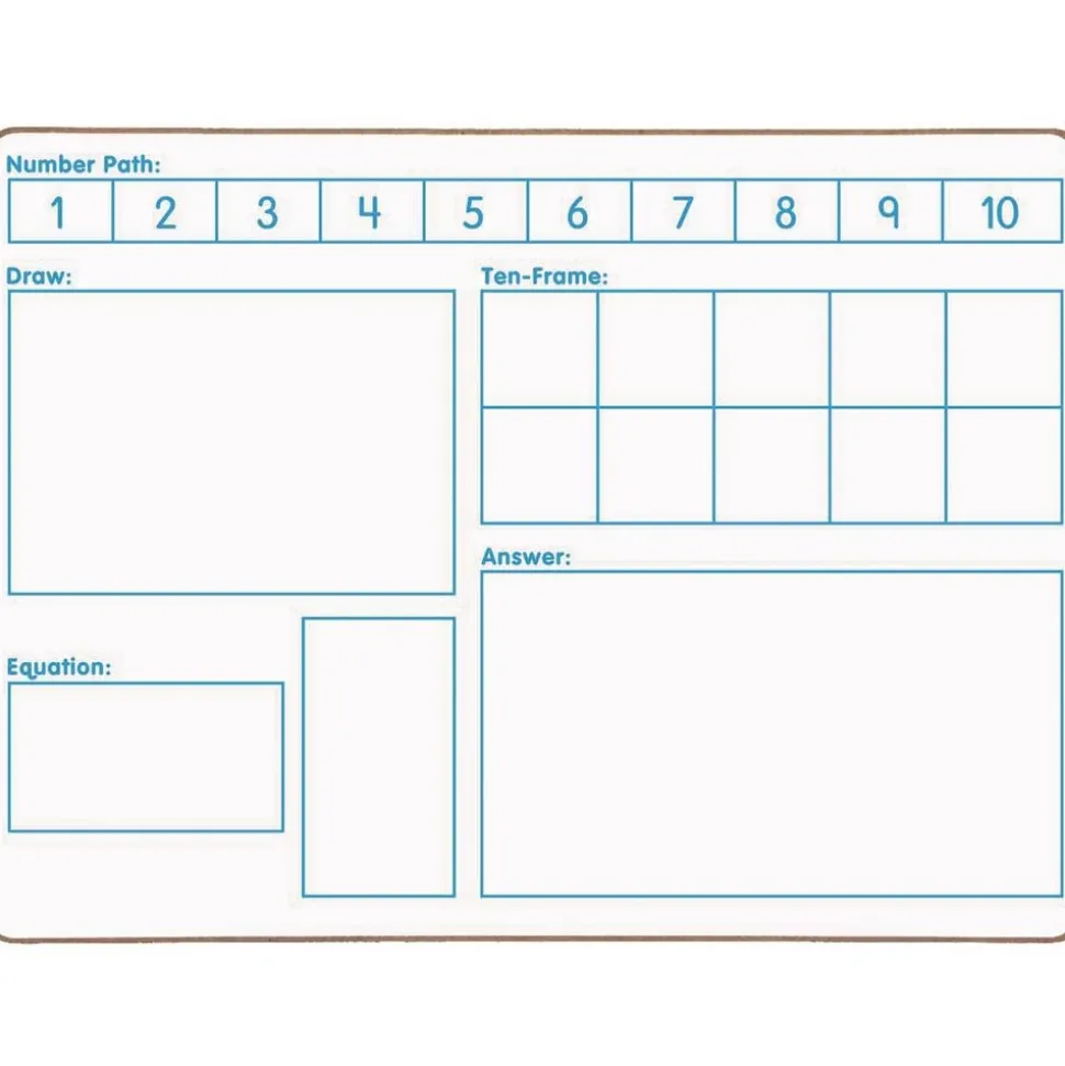 Solving Problems Two-Sided Dry Erase Boards Set - 6 Boards
