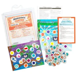Spanish Feed the Spiders - Shapes Match Numeracy Center Grades K-2 (Centro de Aritmetica - Juego de Figuras)