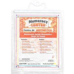 Spanish Monster Math Splash - Addition Numeracy Center Grade K+ (Centro de Aritmetica - Juego de Sumas)
