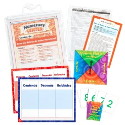 Spanish Place Value Spin Zone - Numeracy Center Grade 2+ (Centro de Aritmetica - Zona de Ruleta de Valor Posicional)