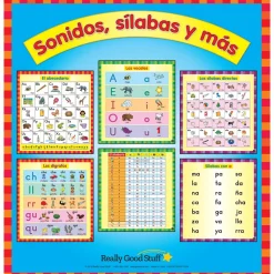 Spanish Sounds, Syllables, And More Flip Chart (Sonidos, sílabas y más) - 1 flip chart