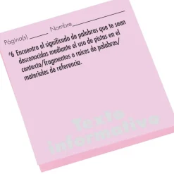 Spanish Study Stickies™: Informational Text Comprehension Questions - 600 sticky notes