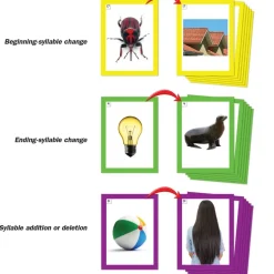 Spanish Word Building Desktop Pocket Chart Tent and Cards Kit - 1 kit