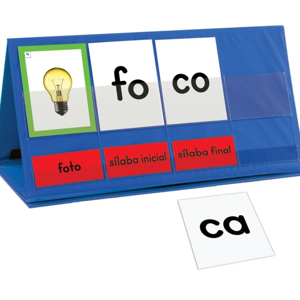 Spanish Word Building Desktop Pocket Chart Tent and Cards Kit - 1 kit