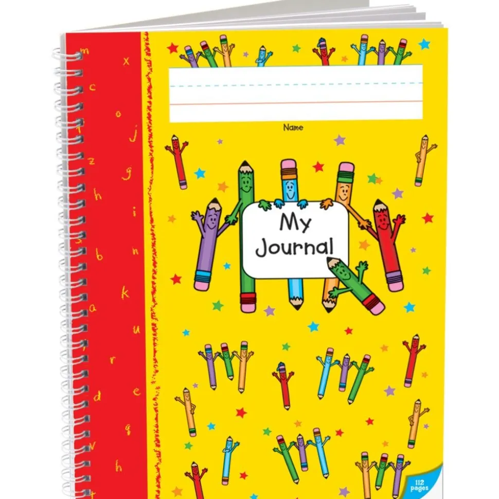 Spiral Draw and Write Journals (Pencil Cover) - 6 Pack