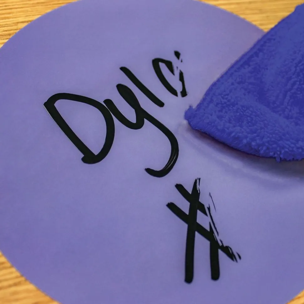 Spot On® Dry-Erase Desktop Writing Spots Painted Wood - 10.5"