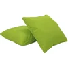 15" Square Indoor/Outdoor Pillow, 2 Pack - Lime Green