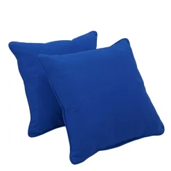 15" Square Indoor/Outdoor Pillow, 2 Pack - Blue
