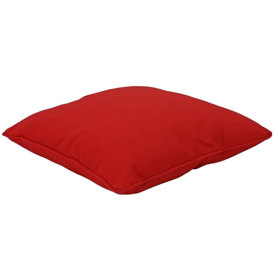 15" Square Indoor/Outdoor Pillow, 2 Pack - Red