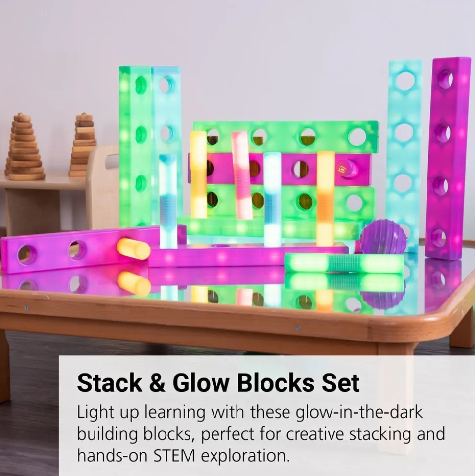 Stack & Build Glow Blocks - Set of 9