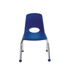 12" Stack Chair with Ball Glides - Blue, Set of 6