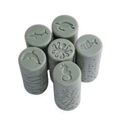 6 Stamper Rollers - Ocean Life - 12 Different Stampers