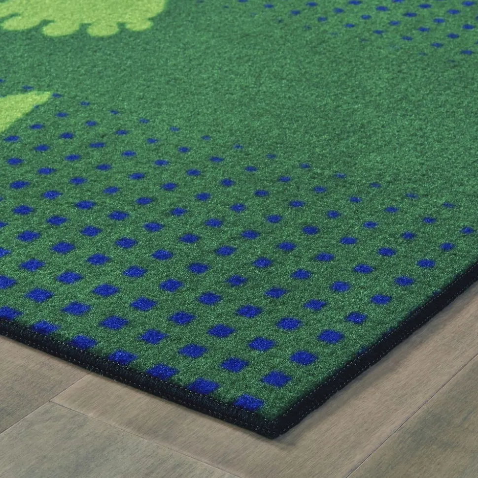 Stand and Wait Rug - 3' x 4'6", Green