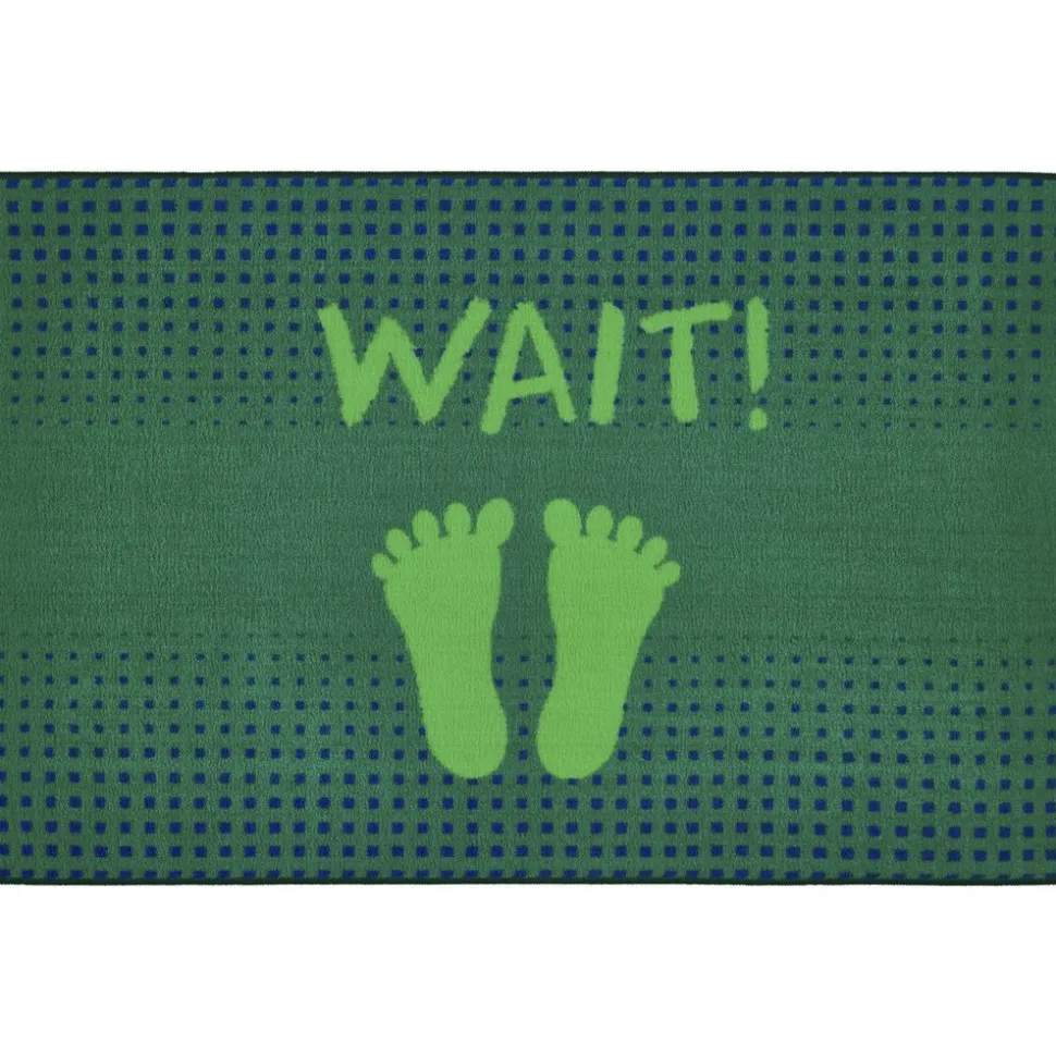 Stand and Wait Rug - 3' x 4'6", Green