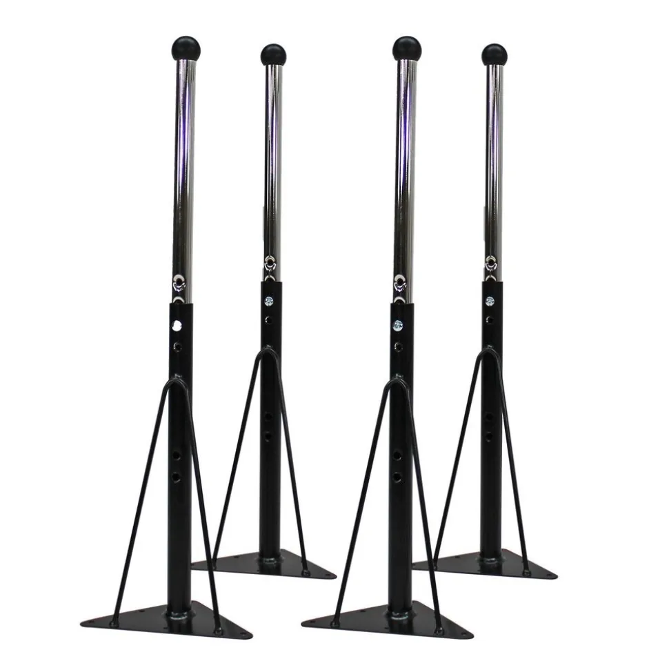 Standard Ball Glide Legs for Activity Tables in Black - 4 Pack
