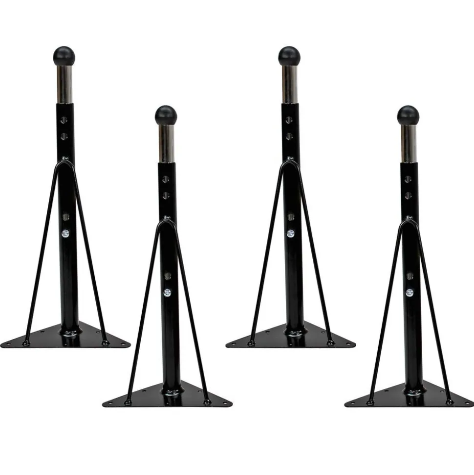 Standard Ball Glide Legs for Activity Tables in Black - 4 Pack