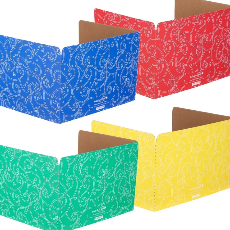Standard Privacy Shields - Set of 12 - 4 Group Colors - Star & Swirl - Matte