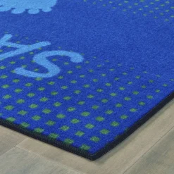 Stand & Wait to Sanitize Rug - 3' x 4'6", Blue