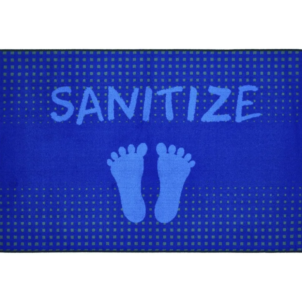 Stand & Wait to Sanitize Rug - 3' x 4'6", Blue