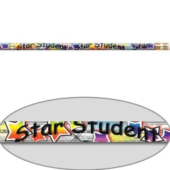 Star Student Pizzazz Pencils - 12 pencils