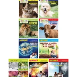 STEAM Exploration Bilingual Board Books - Spanish/English, Set of 9