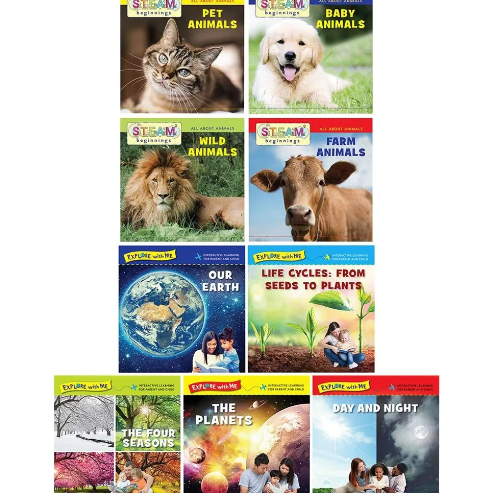 STEAM Exploration Board Books, Set of 9