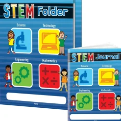 STEM Journals And Folders Kit - 12 folders, 12 journals