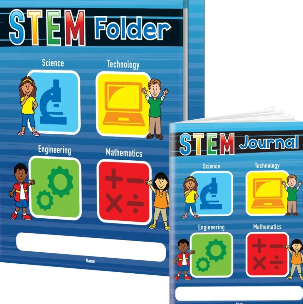 STEM Journals And Folders Kit - 12 folders, 12 journals